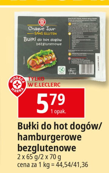 Bułki do hot dogów Wiodąca marka chaque jour promocja