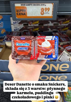Deser Snickers 2-pak promocja w Biedronka