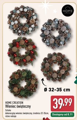 Wieniec świąteczny  promocja w Aldi