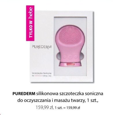 Silikonowa szczoteczka soniczna PUREDERM promocja w Hebe
