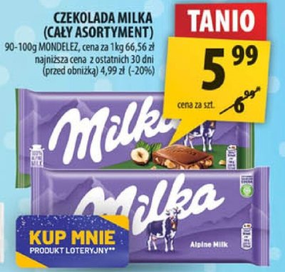 Czekolada Milka promocja w Arhelan
