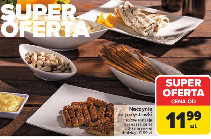 Naczynia ceramiczne na przystawki promocja w Carrefour Market