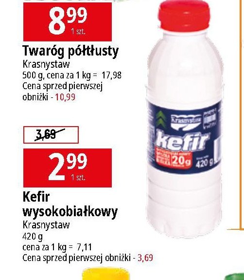 Kefir wysokobiałkowy Krasnystaw promocja