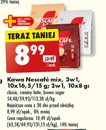 Kawa Nescafe 3in1 brown sugar promocja