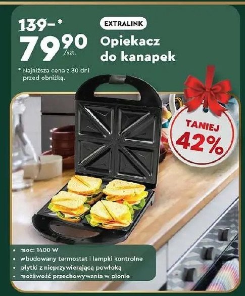 Opiekacz do kanapek promocja w Biedronka