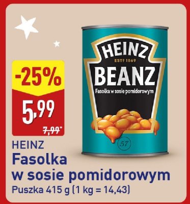 Fasolka w sosie pomidorowym  promocja w Aldi