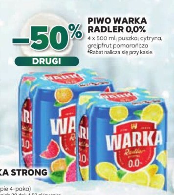 Piwo Warka Radler 0.0% promocja w Stokrotka