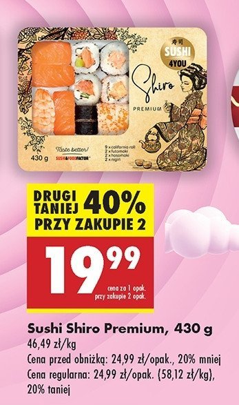 Sushi shiro Sushi 4you promocja