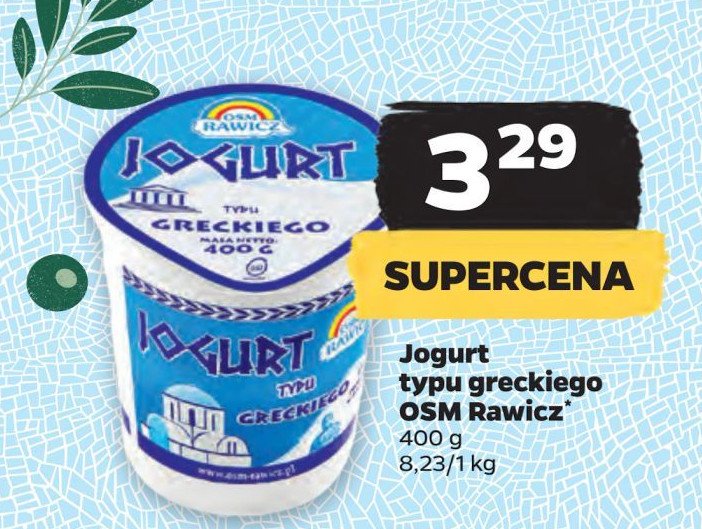 Jogurt typu greckiego Osm rawicz promocja