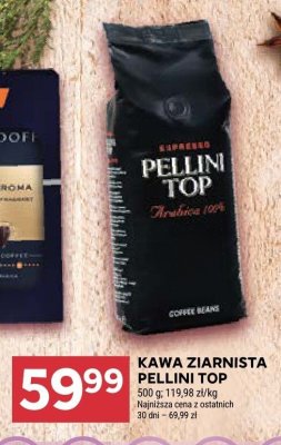 Kawa ziarnista Pellini Top Arabica 100% promocja w Stokrotka