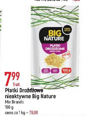 Płatki drożdżowe nieaktywne Big nature promocja