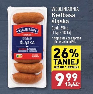 Kiełbasa ślaska Wędliniarnia classic promocja