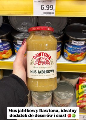 Mus jabłkowy 720g promocja w Dino