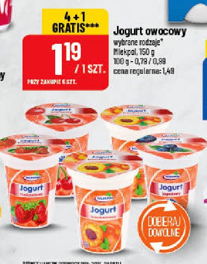 Jogurt truskawkowy Mlekpol promocje