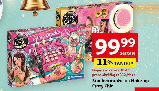 Zestaw crazy chic studio makeip Clementoni promocja w Auchan