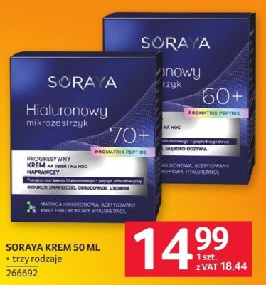 Krem Soraya 50 ml, trzy rodzaje promocja w Selgros