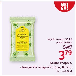 Chusteczki oczyszczające Selfie project promocja