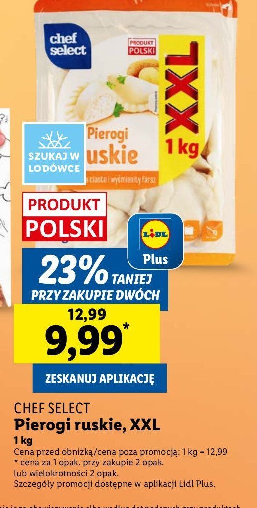 Pierogi ruskie Chef select promocja