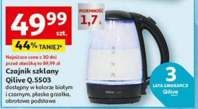 Czajnik szklany Qilive Q.5503 promocja w Auchan