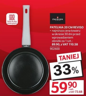 Patelnia 20 cm Reviso Zwieger promocja w Selgros
