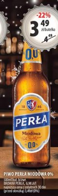 Piwo Perła Miodowa 0% promocja w Arhelan