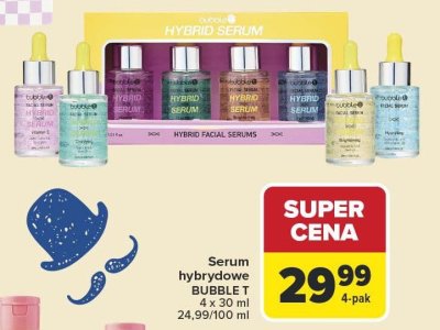 Serum hybrydowe BUBBLE T 4 x 30 ml 24,99/100 ml promocja w Carrefour Market