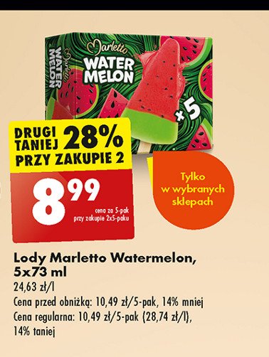 Lody watermelon Marletto promocja