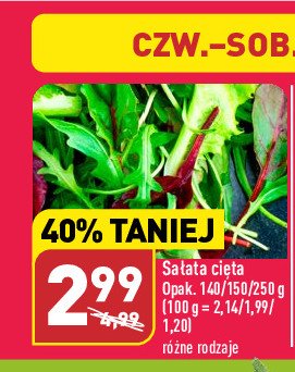 Sałata cięta Świeże jesz promocja