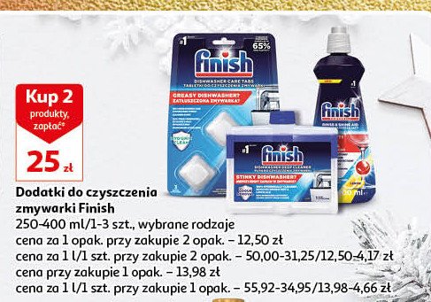 Tabletki do czyszczenia zmywarki Finish do czyszczenia zmywarek promocja w Auchan