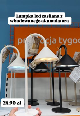 Lampka LED z akumulatorem, różne kolory promocja w Action