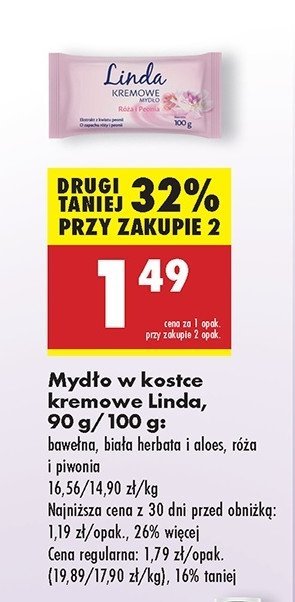 Mydło kremowe bawełna Linda promocja