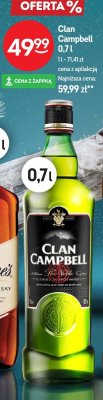 Whisky Clan Campbell 0,7l promocja w Żabka