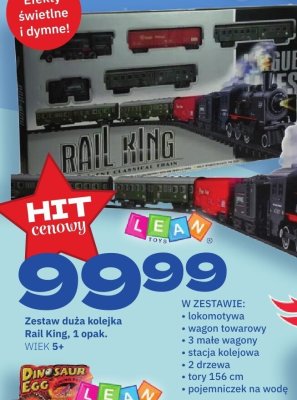 Zestaw duża kolejka Rail King promocja w Twój Market