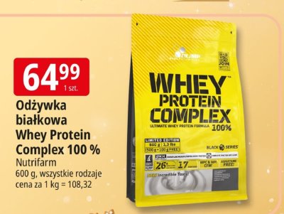 Odżywka białkowa Whey Protein Complex 100% Nutrifarm promocja w Leclerc