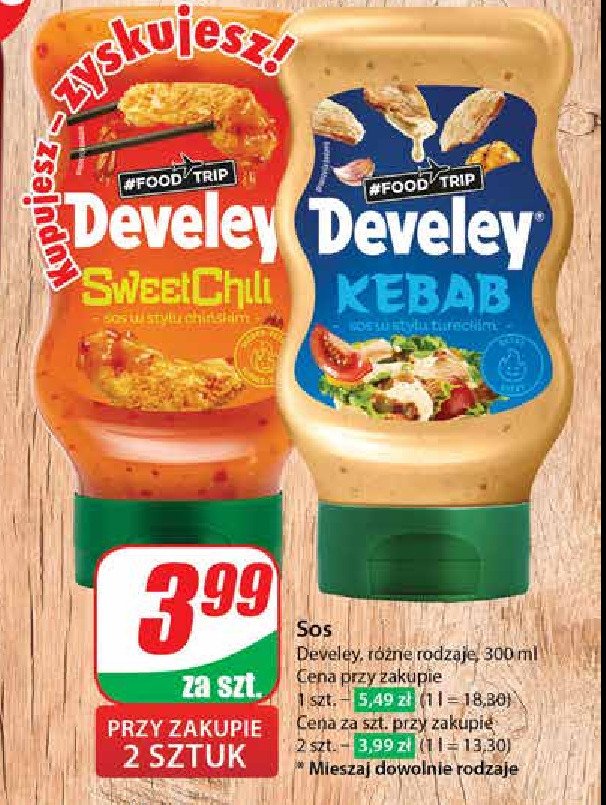 Sos sweet chili DEVELEY FOOD TRIP promocja