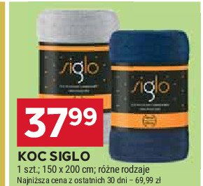 Koc siglo 150 x 200 cm promocja w Stokrotka