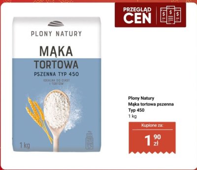 Mąka tortowa pszenna Typ 450 promocja w Biedronka