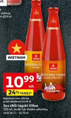Sos chili tajski słodko-pikantny Vifon promocja w Auchan