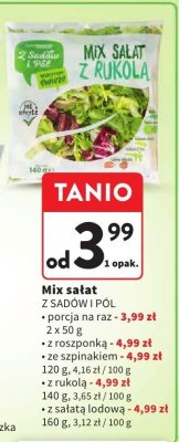 Mix sałat Z SADÓW I PÓL promocja w Intermarche