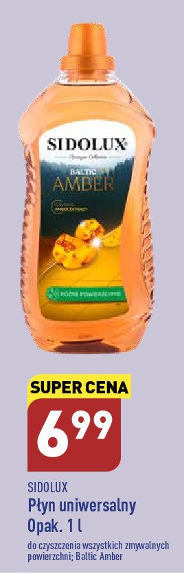 Płyn uniwerslany Sidolux baltic amber promocja
