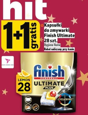 Kapsułki do zmywarki Finish Ultimate Plus 28 szt. promocja w TOPAZ
