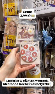 Lusterko Happy różne wzorce promocja w Intermarche