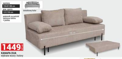 Kanapa DUA promocja w Merkury Market