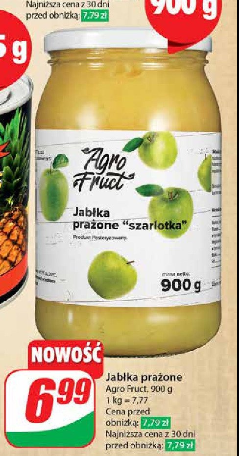 Jabłka prażone szarlotka Agrofruct promocja