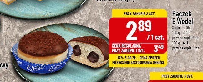 Pączek czekolada E. wedel promocja