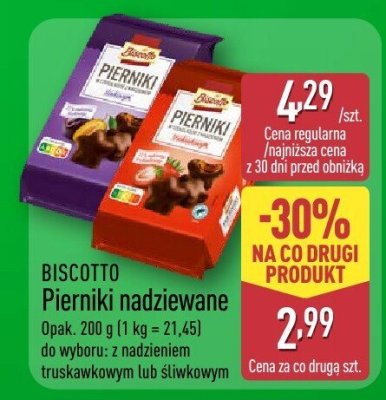 Pierniki nadziewane śliwkowe promocja w Aldi