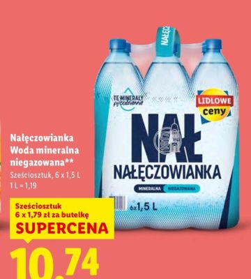 Woda mineralna niegazowana 6x1,5 l promocja w Lidl