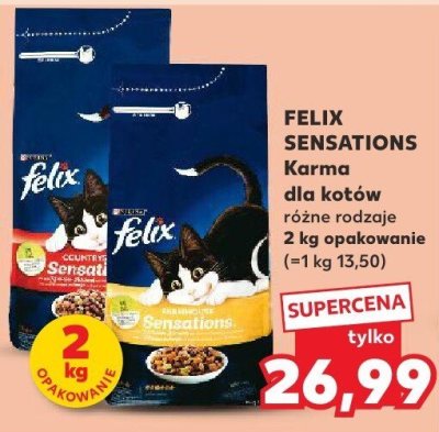 Karma dla kotów różne rodzaje promocja w Kaufland