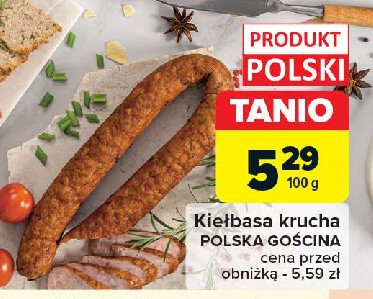 Kiełbasa krucha Polska gościna promocja w Carrefour