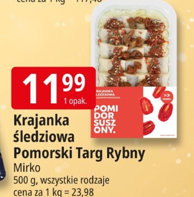 Krajanka śledziowa Pomorski Targ Rybny Mirko promocja w Leclerc